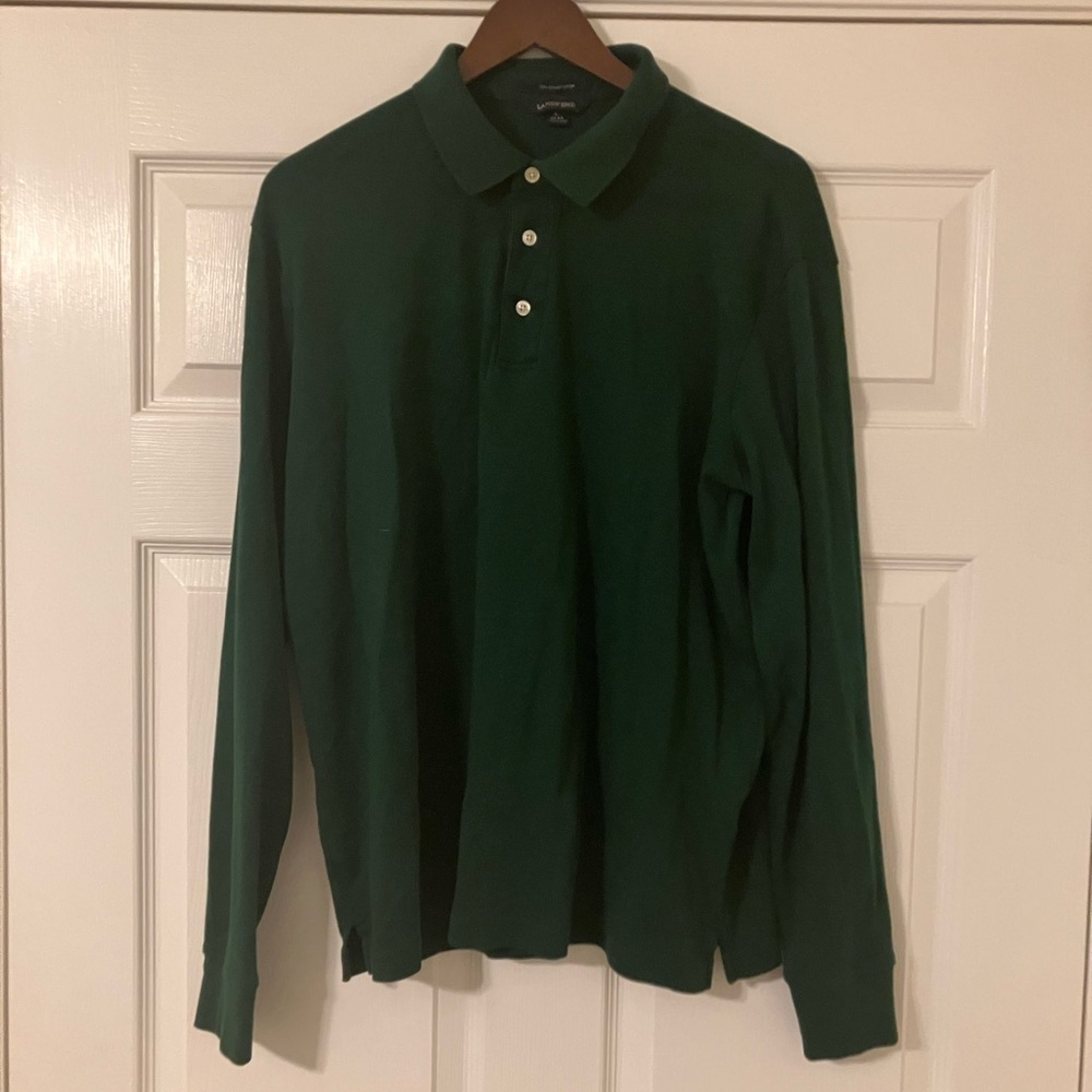 Lands' End Forest Green Polo Shirt